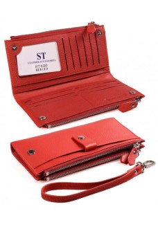 Женский кожаный кошелек ST Leather (ST420) 98498 Красный