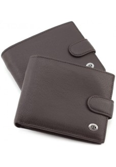 Мужской кожаный кошелек ST Leather (ST137) 98332 Коричневый