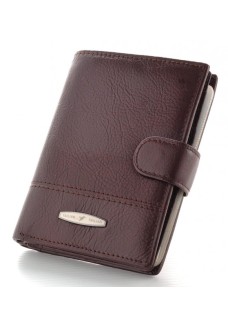 Мужской кожаный кошелек с отделом для паспорт Tailian (T265) 98622 Коричневый
