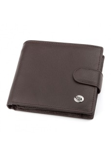 Чоловічий гаманець з натуралной шкіри ST Leather (ST138) 98341 Коричневий