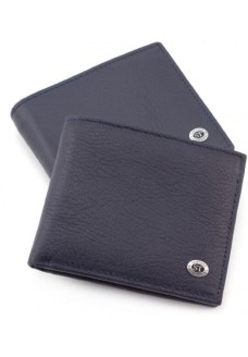 Мужской кожаный кошелек ST Leather (ST159) 98391 Синий