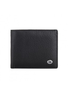 Чоловічий шкіряний гаманець ST Leather (ST-4) 98453 Чорний
