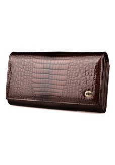 Жіночий шкіряний гаманець з візитниці ST Leather (S9001A) 98283 Коричневий