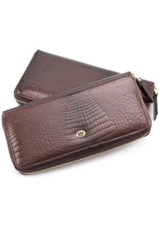 Жіночий гаманець з натуральної шкіри ST Leather (S7001A) 98270 Коричневий