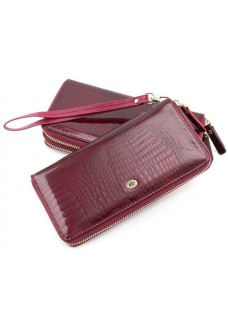 Жіночий гаманець з натуральної шкіри ST Leather (S4001A) 98235 Бордовий