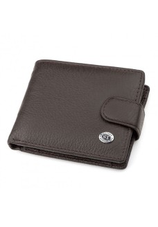 Чоловічий гаманець з натуралной шкіри ST Leather (ST114) 98319 Коричневий