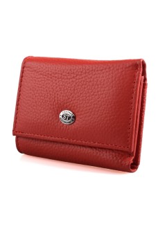 Жіночий шкіряний гаманець складаний маленький ST Leather (ST440) 98514 Червоний