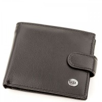 Чоловічий шкіряний гаманець ST Leather (ST104) 98309 Чорний