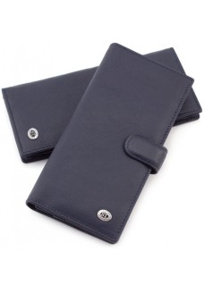 Мужской кожаный кошелек ST Leather (ST147) 98346 Синий