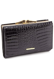 Зручний гаманець для дівчат із натуральної шкіри Marco Coverna MC-403-2490-1 (JZ6586) чорний