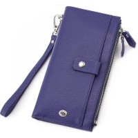 Шкіряний жіночий гаманець ST Leather (ST420) 98491 Синій