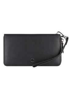 Клатч гаманець на блискавки шкіряний Boston (B272) 98150 Чорний