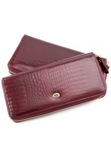 Женский кошелек из кожи ST Leather (S7001A) 98271 Бордовый