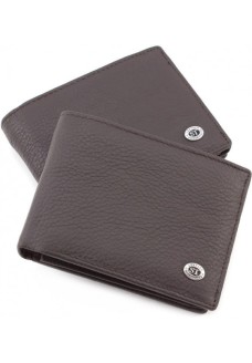 Чоловічий шкіряний гаманець ST Leather (ST108) 98314 Коричневий