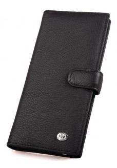 Мужской кожаный кошелек портмоне ST Leather (ST147) 98181 Черный