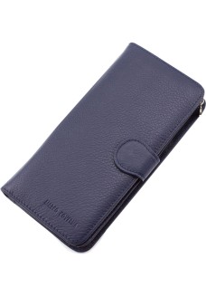 Практичный кожаный кошелек для женщин Marco Coverna MC-B031-950-5 (JZ6672) синий