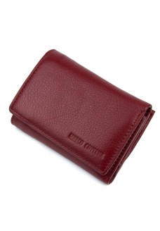 Маленький гаманець для дівчат зі шкіри Marco Coverna MC-1419-4 (JZ6633) бордовий