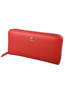 Женский кожаный кошелек клатч на молнии St leather (ST238) 382021 Красный