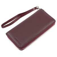 Женский кошелек из кожи с ремешком Marco Coverna MC-7002-8 (JZ6685) коричневый