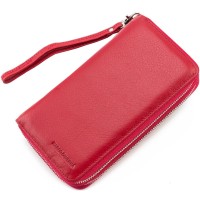 Яскравий шкіряний гаманець для жінок Marco Coverna MC-801A-2 (JZ6599) червоний