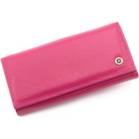 Шкіряний жіночий гаманець Boston (S1001B) 98197 Рожевий