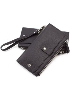 Клатч- кошелек из натуральной кожи ST Leather (ST420) 98499 Черный