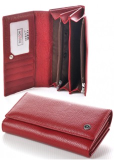 Жіночий шкіряний гаманець Boston (B217) 98136 Червоний