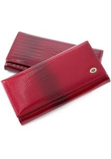 Жіночий гаманець з натуральної шкіри ST Leather (S1001A) 98186 Червоний