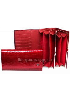Червоний лакований жіночий гаманець