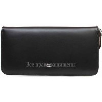 Жіночий великий шкіряний гаманець на одну блискавку