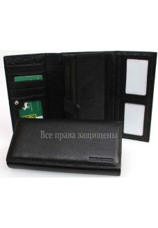 Чорний жіночий гаманець для карток