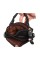 Молодежная кожаная мужская сумка-кошелек на пояс с ручкой черного цвета