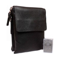 Стильная мужская кожаная сумка через плечо av-3-8721 в категории мужские сумки оптом