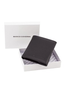 Чоловічий гаманець вертикального типу на магніті 9,5х12 Marco Coverna 1286 (16800) чорний