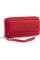 Жіночий гаманець-клатч із натуральної шкіри на блискавці з ремінцем на зап'ястя 19,5х11 Marco Coverna 6054-2(17504) червоний