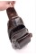Сумка из кожи кросс - боди слинг 16х30 Jz VS-668-1(3903) коричневый
