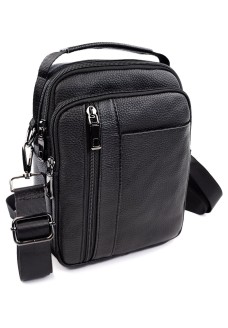Кожаная сумка мужская с ручкой для ладони  JZ AN-P534 18x23x7-8 Черный