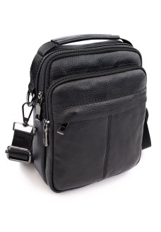 Кожаная сумка мужская с ручкой JZ AN-P533-2 18x23x7-8 Черный