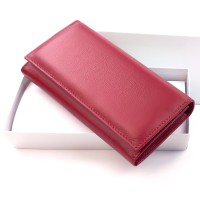 Качественный Женский Красный Кожаный Кошелек SF-HN515H-darkred 