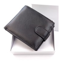 Черный Мужской Кожаный Кошелек SF-M3-black 