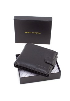 Кожаный кошелек для мужчин 12,5х10 Marco Coverna M104 (21595) черный