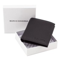 Маленький мужской кошелек с большой монетницей Marco Coverna 018 (16799) чёрный