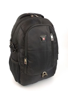 Удобный рюкзак для парней и девушек с отделением для ноутбука SWISSWIN SW9215 черный