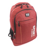 Удобный городской рюкзак из ткани Sports JZ NS-RT0218 красный