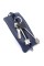 Практична шкіряна ключниця з надійною фурнітурою JZ N1644S-2 синя