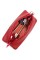Практичная кожаная ключница с надежной фурнитурой JZ N1644S-7 красная