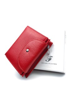 Маленький гаманець зі шкіри Salfeite F-44-RED червоний