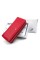Яскравий модний жіночий гаманець - клатч зі шкіри Salfeite F-39-RED червоний
