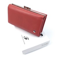 Стильний жіночий гаманець з якісної шкіри Salfeite F-2155-PINK кораловий