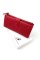 Яркий качественный женский кожаный кошелек Salfeite F-1432-RED красный